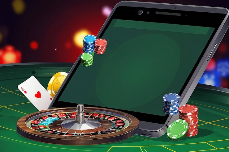 Player interface showing betting controls and table chat